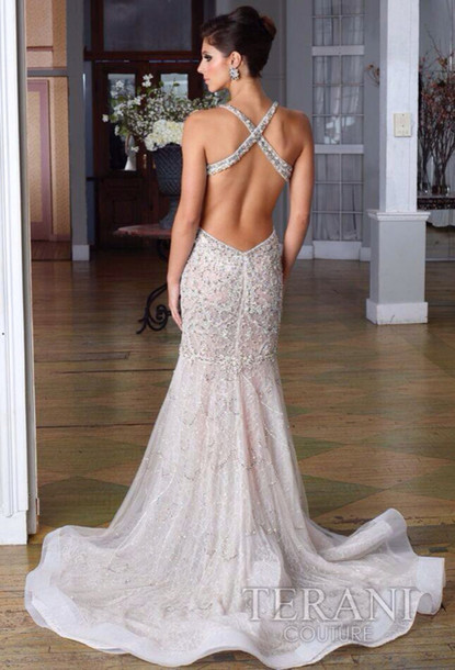 Backless Silver Dress - 18 Best Images