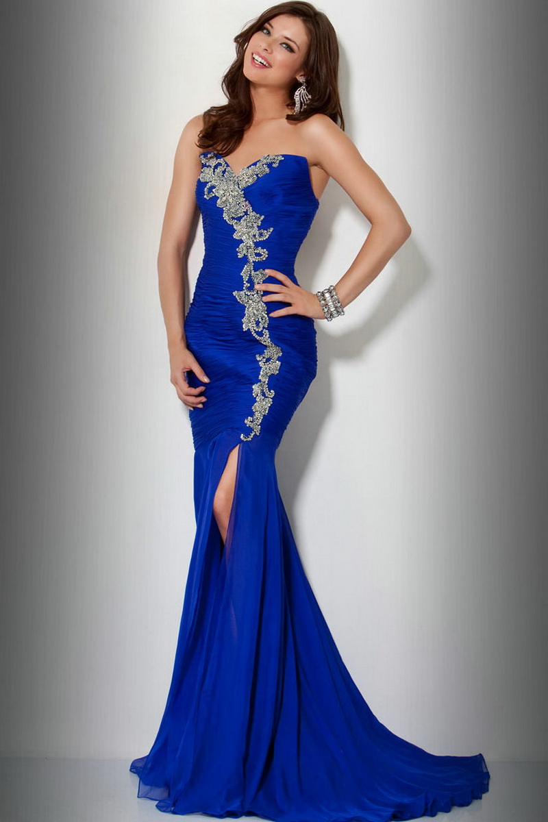 Bebe Royal Blue Dress - Fashion Show Collection - Dresses Ask