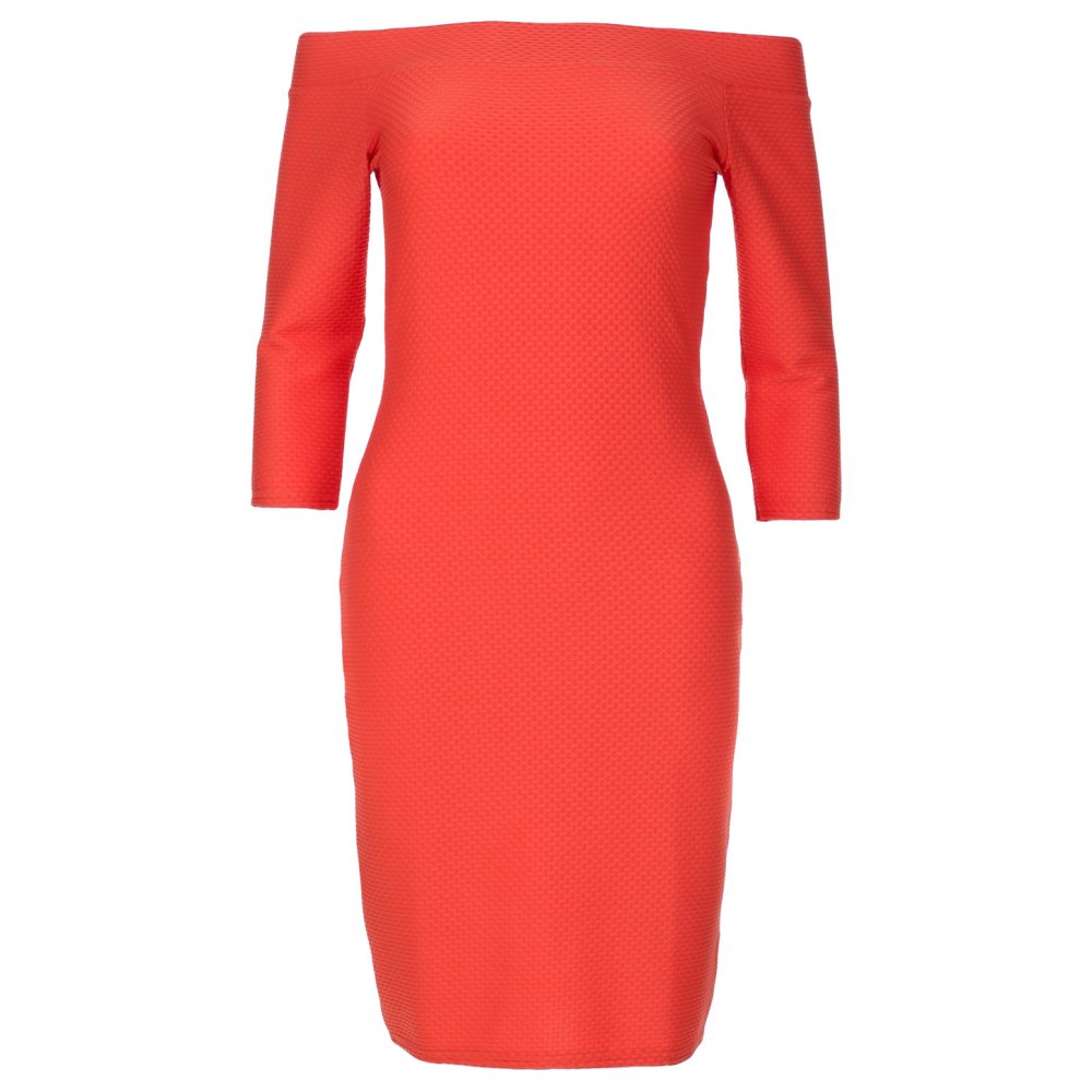 Bodycon Orange Dress - Details 2017-2018