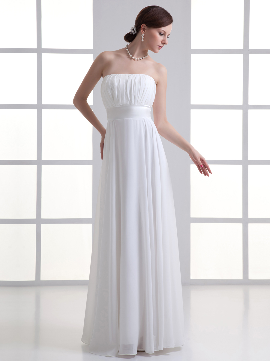 Floor Length White Dress Cheap - Overview 2017