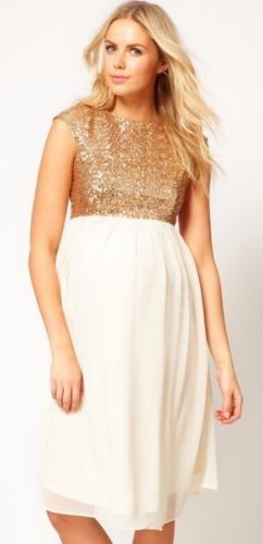 Gold And Cream Sequin Dress & New Trend 2017-2018