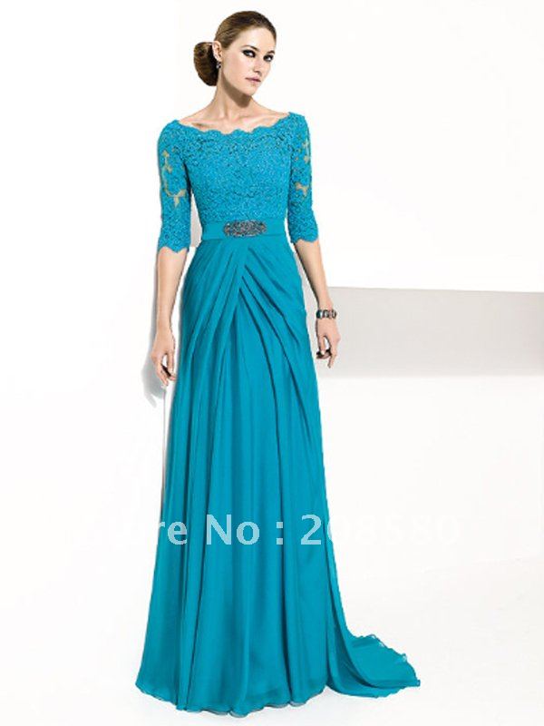 womens gowns with sleeves