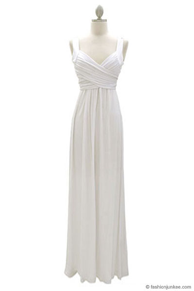 Long White Jersey Dress - Clothing Brand Reviews