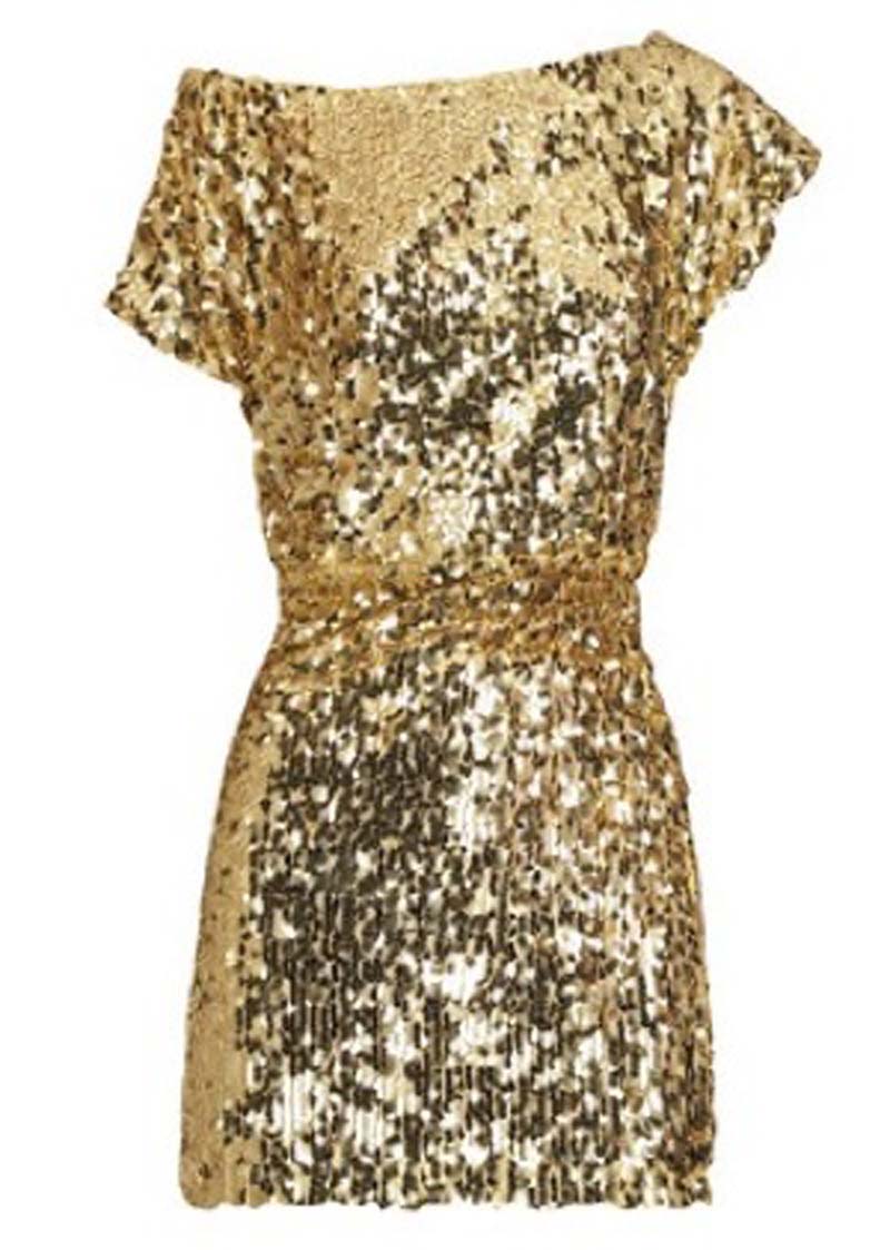 gold sparkly dress short