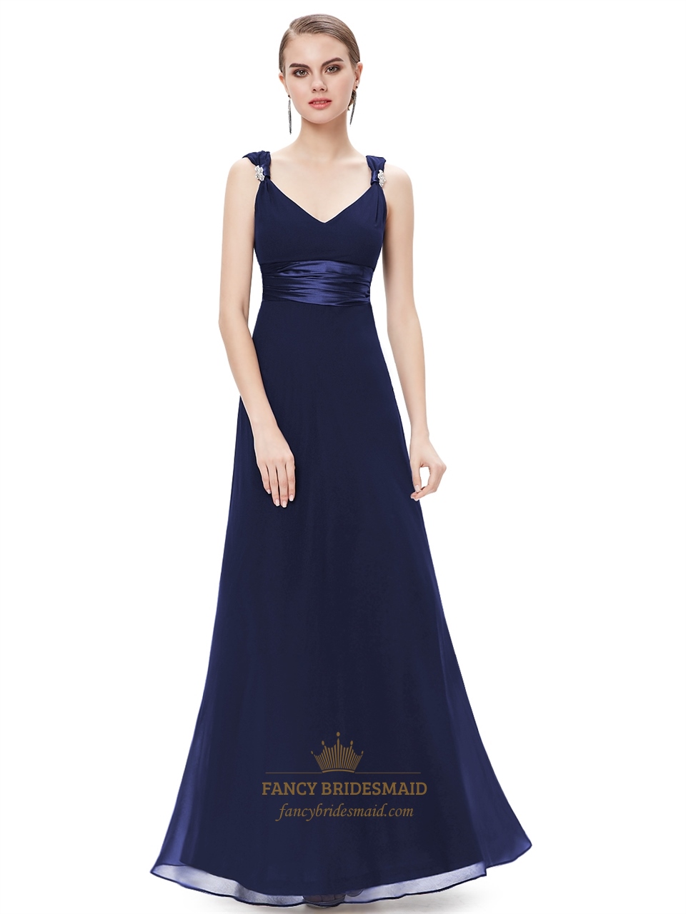 Navy Beaded Bridesmaid Dress And Make Your Life Special