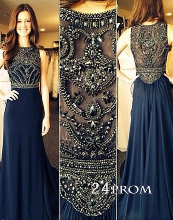 Navy Beaded Bridesmaid Dress And Make Your Life Special