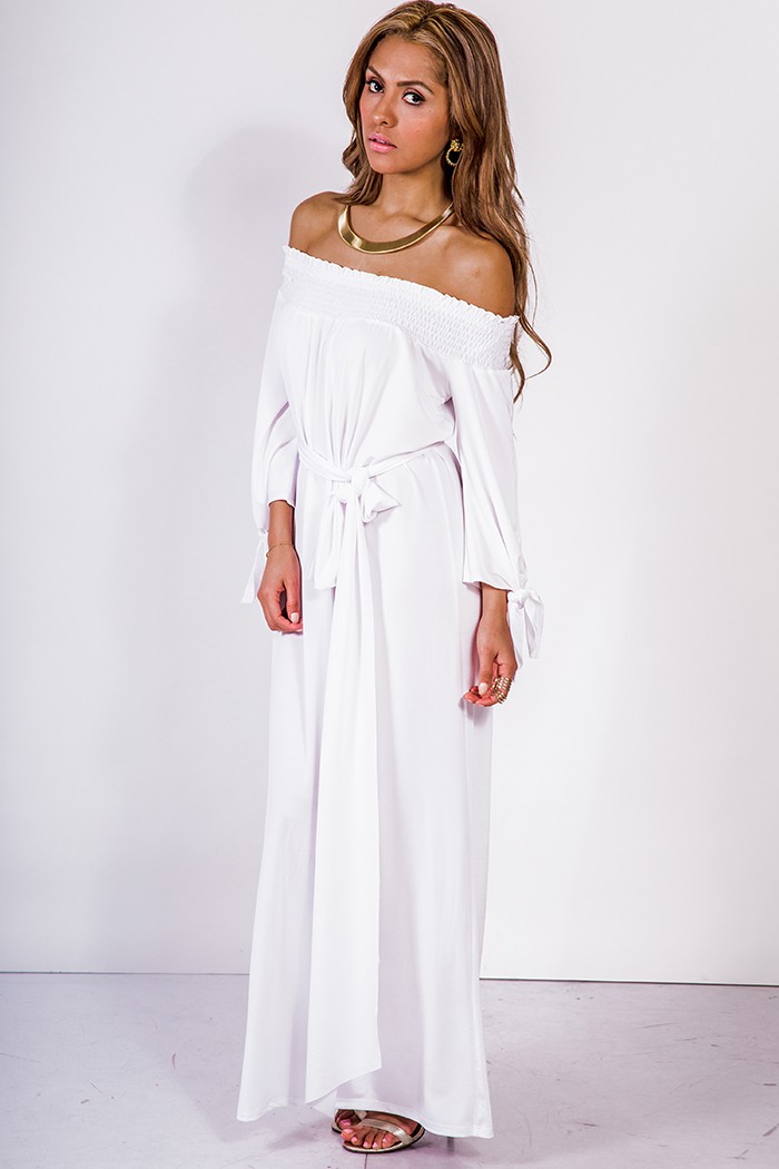 Off The Shoulder Maxi Dress White & 20 Great Ideas