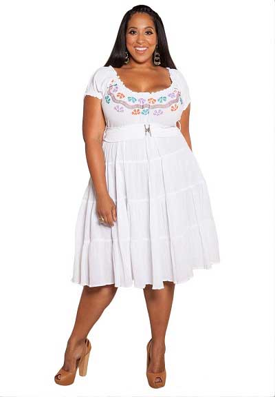 Plus Size Party Dresses White & For Beautiful Ladies