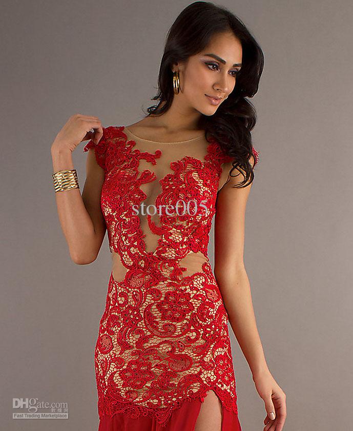 Red Backless Lace Dress And How To Look Good