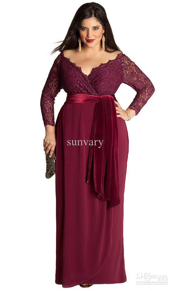 Red Plus Size Dresses With Sleeves - Always In Vogue 2017