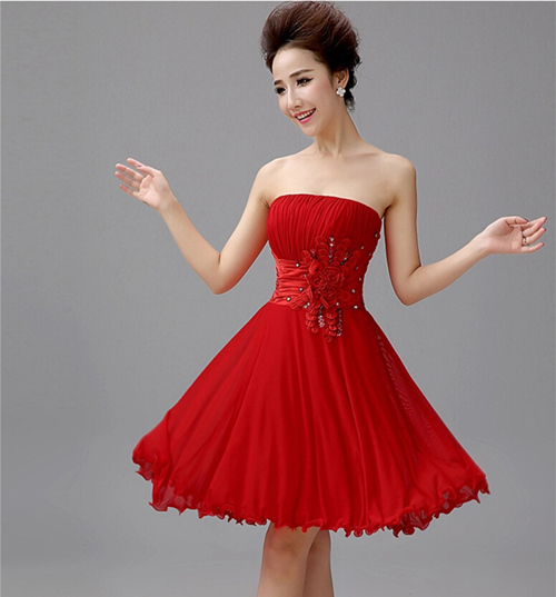 Short Red Sparkly Dress & Make You Look Like A Princess