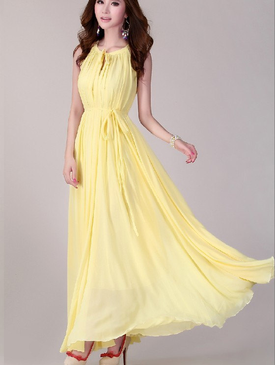 Sundress Yellow & Show Your Elegance In 2017