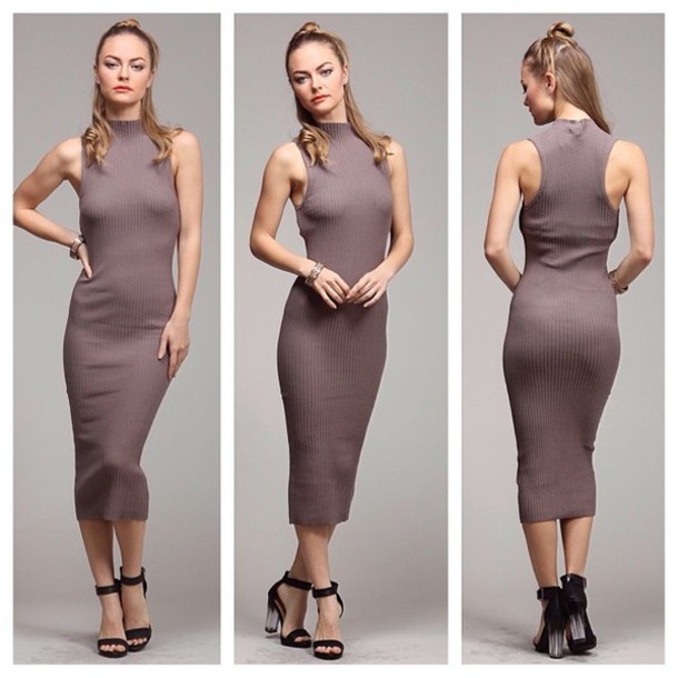 Turtleneck Midi Bodycon Dress : Beautiful And Elegant
