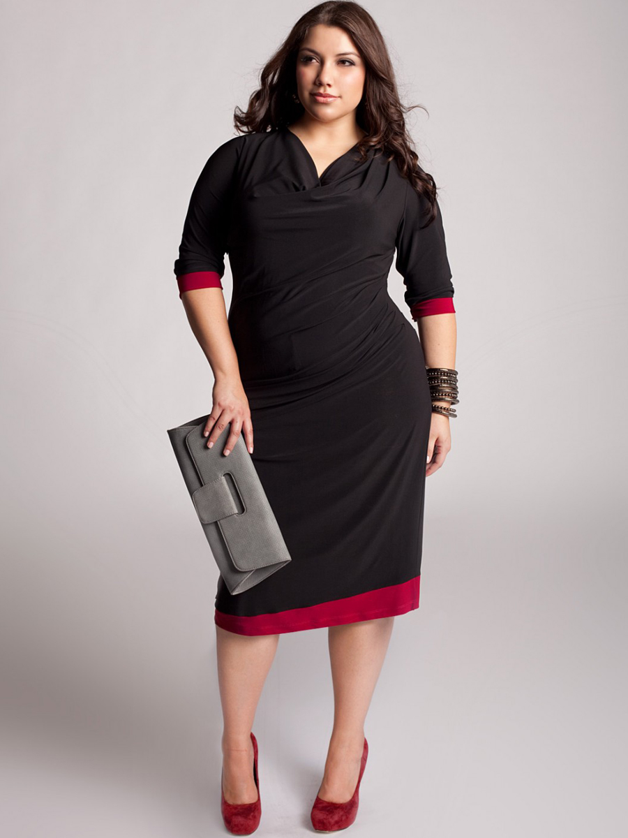 All Black Plus Size Party Dresses : Make You Look Thinner