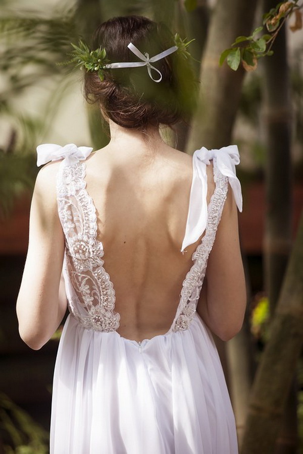 Backless Lace Bridesmaid Dress & Make You Look Thinner