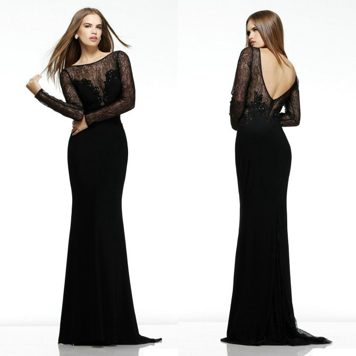 Black Long Sleeve Full Length Dress And Make Your Life Special