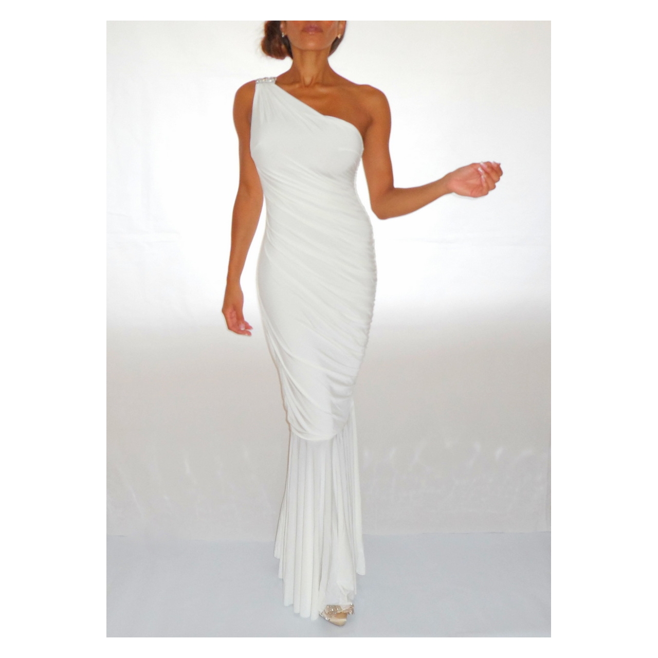 Bodycon Maxi Dress White : Help You Stand Out