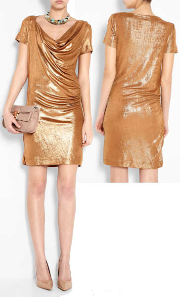 Bronze Metallic Dress : Trends For Fall