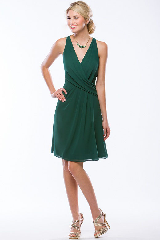 Dark Green Short Prom Dress & For Beautiful Ladies