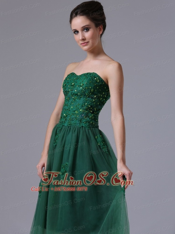 Dark Green Short Prom Dress & For Beautiful Ladies