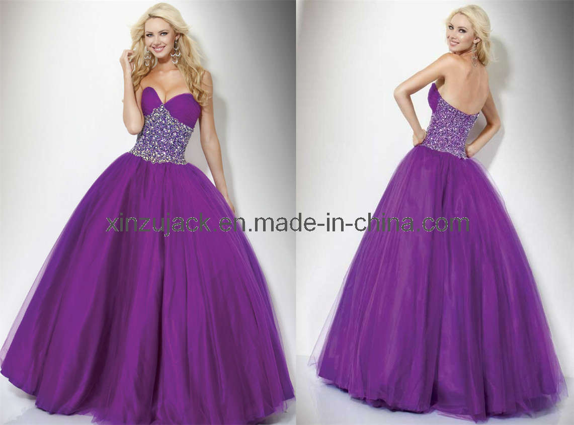 Deep Purple Evening Gowns - Fashion Show Collection