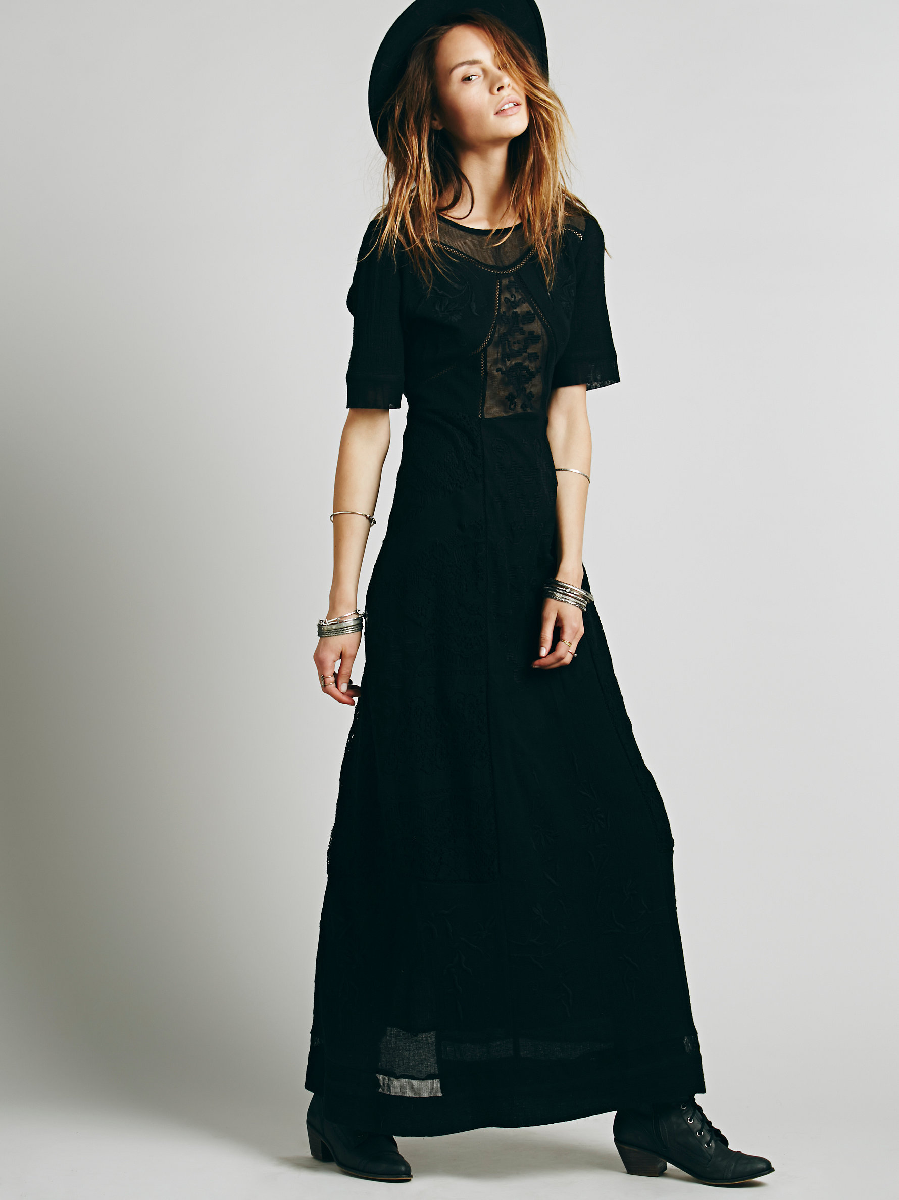 Free People Embroidered Wrap Detail Maxi Dress And Perfect Choices