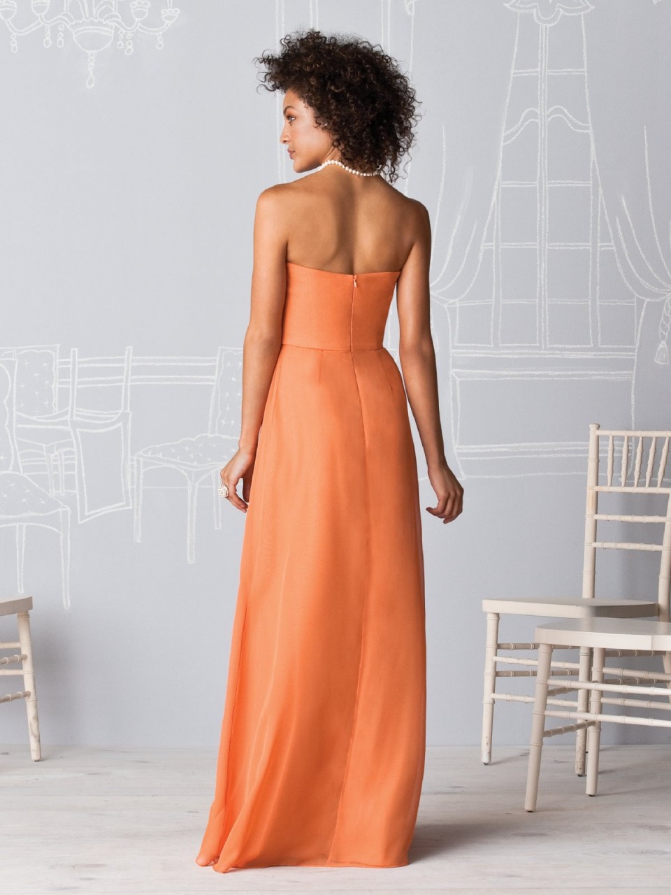 Orange Floor Length Dress : 2017 Fashion Trends