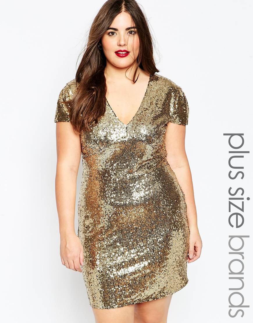 Plus Size Rose Gold Sequin Dress : Different Occasions - Dresses Ask