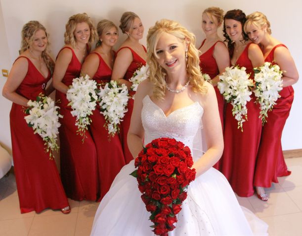 Red Black And White Wedding Bridesmaid Dresses - Overview 2017