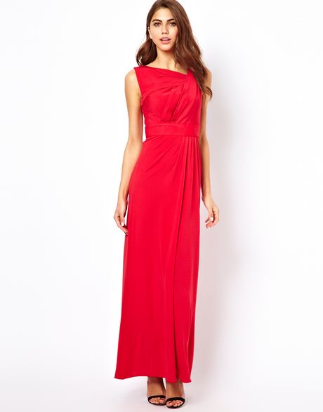 Red Jersey Maxi Dress - Overview 2017 - Dresses Ask