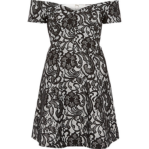 River Island Bardot Skater Dress And How To Look Good
