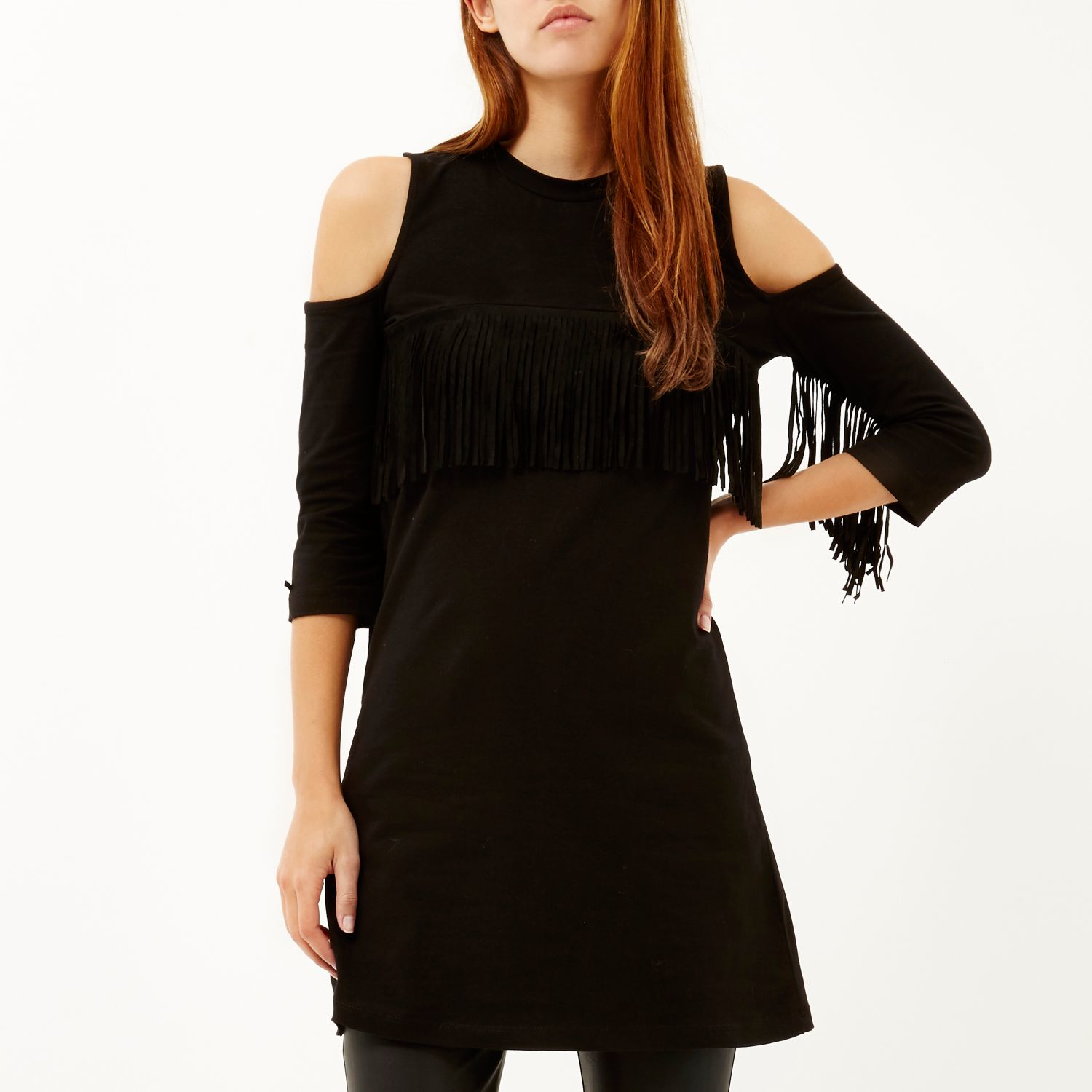 River Island Black Fringe Dress : Trends For Fall