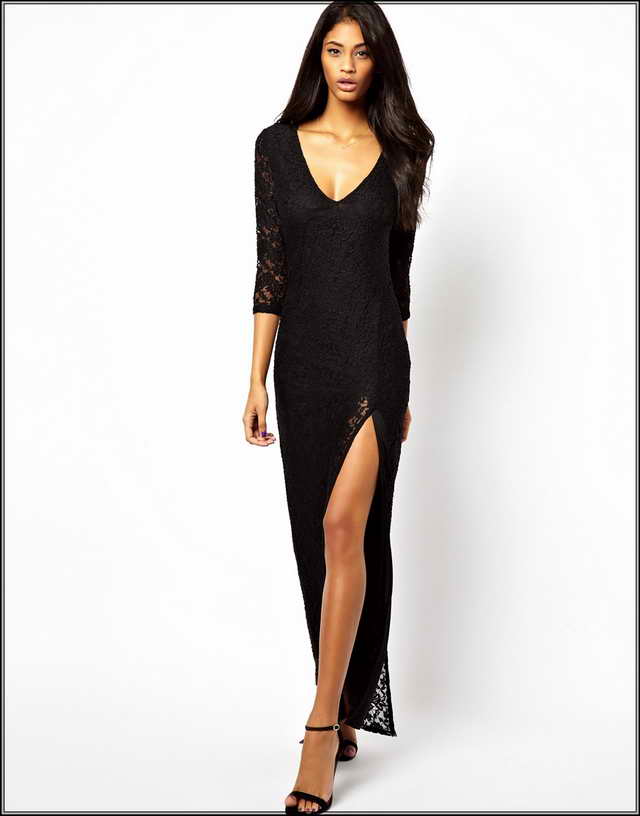 Sequin Black Long Dress & Make Your Life Special