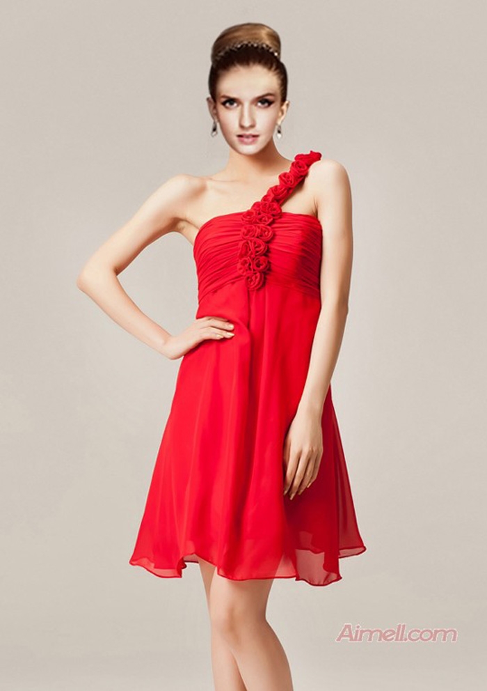 Simple Red Bridesmaid Dresses : Spring Style
