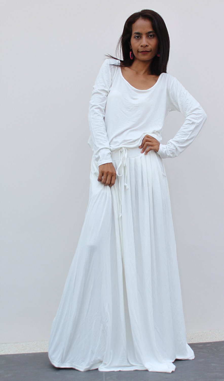 White Dress Full Length : How To Look Good 2017-2018