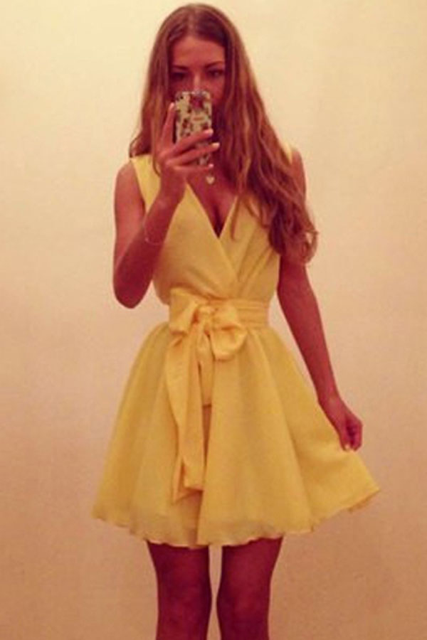 Yellow Dress With Bow - Different Occasions